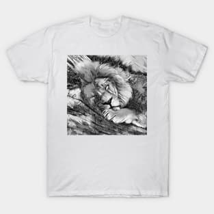 AnimalArtBW Lion 07 T-Shirt